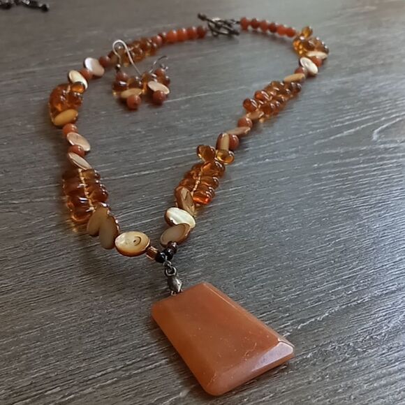 Necklace set with earrings   - Picture 1 of 6